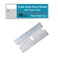 Single Edge Razor Blade 10 Pack - Straight Edge Razor - Ten Super Sharp Flat Blades in Convenient Storage Dispenser - Heavy Duty SK5 Oven Scraper Razor Tool Refills - Single Sided Blade - Easy Install
