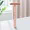 Single Blade Safety Razor - Metal One Blade Razor for Men &amp; Women with 10 Stainless Steel Double Edge Blades(Rose Gold)