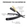 Professional Straight Edge Razor - Compatible with Straight Razor Edge for Barber - By Black Widow (1.5mm) (Gold)