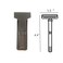 JJNUSA Handmade Sleeve Travel Pouch Leather Safety Razor Case, Double Edge Razor 4.5", Old Fashioned Razor Sleeve Shaving Accessories Men's Shaving Razor (Dark Brown)