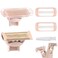 Razor Replacement Heads Compatible with Flawless Nu Razor,Body Replacement Heads for Finishing Touch Flawless Razor for Women,Hair Remover Replacement Head with Covers,Rose Gold Pack of 2.