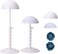 Wig Stand - Plastic Wig Stand 2 Packs Portable Foldable Wig Hat with Velvet Cover Holder Height Adjustable (12-18.8 Inches) Easy to Install Support Wig Display Stand (white)