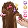 8pcs Pillow Rollers for Hair,8.1 X 1.38 In Pillow Curlers,Soft Sponge Pillow Rollers for Long, Short, Thick &amp; Thin Hair Spiral Curls Hair Styling Rollers (4colors)