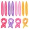 8pcs Pillow Rollers for Hair,8.1 X 1.38 In Pillow Curlers,Soft Sponge Pillow Rollers for Long, Short, Thick &amp; Thin Hair Spiral Curls Hair Styling Rollers (4colors)