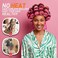 Big Self-Grip Hair Rollers with Stainless Steel Duckbill Clips for Long, Medium Hair and Volume