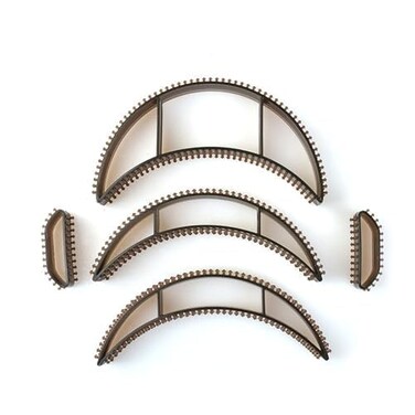 Hiar Bun Black Styling Coiler Set - Hair Volumizing Inserts and Bumpits for Fluffy Hairstyling (Pack of 5)