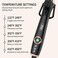 1.2 Inch Curling Iron with Clipped Tourmaline Ceramic Barrel Professional 1 1/5 Inch Hair Curler up to 450&deg;F Dual Voltage for Traveling 60 Mins Auto Off Suit for Different