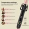 1 Inch Curling Iron with Clipped Tourmaline Ceramic Barrel Professional 1 Inch Hair Curler up to 450&deg;F Dual Voltage for Traveling 60 Mins Auto Off Suit for Different (Rose Gold, 1 inch)
