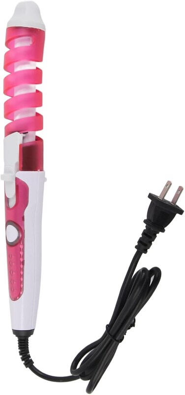 Spiral Barrel Hair Waver and Curling Iron - Electric Hair Crimper and Curler with Spiral Barrel for Hairstyling