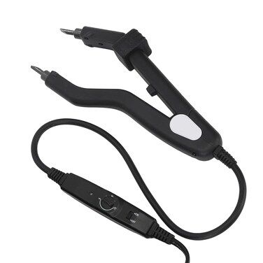 Hair Extensions Tool, Temperature Change Professional Even Heating Heat Iron Connector Easy To Clean Stylish For Hair Salon (US Plug)
