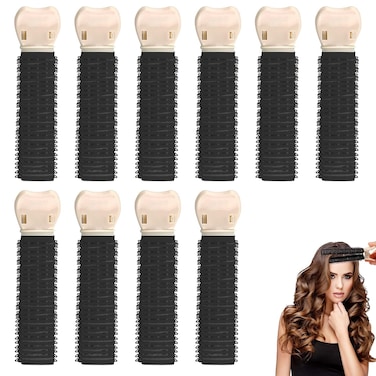 10 PACK Volumizing Hair Root Clips for Curly Hair Volume Fluffy Hair Clips Root Lift Tool Heatless DIY Hair Curler for Long and Short Hair (White)