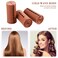 12 Pieces Hair Perm Rods Set Cold Wave Rods Plastic Hair Curling Rollers with Stainless Steel Rat Tail Comb Pintail Comb for Hairdressing Styling Tools(1.57 Inch, Brown)