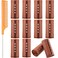 12 Pieces Hair Perm Rods Set Cold Wave Rods Plastic Hair Curling Rollers with Stainless Steel Rat Tail Comb Pintail Comb for Hairdressing Styling Tools(1.57 Inch, Brown)