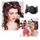 12Pcs Hot Roller Clips Plastic Hot Hair Curler Claw Clips Replacements Replacement Hair Perm Insulation Clip for Small Medium Large and Jumbo Hair Rollers (Black)