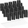 20 Hair Curler Rollers and Plastic Picks for Women and Girls' Stylish Curls (Black, 2.5 x 0.7 Inch)