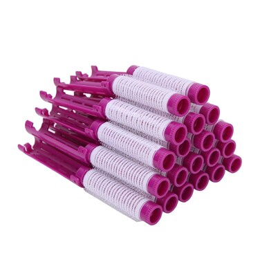 20pcs Hair Perm Rods Fluffy Perming Rod Hair Roller Curler Hairdressing Tool Kit(Purple ) Styling Tools &amp; Appliances (Purple)