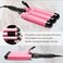 3 Barrel Curling Iron Jumbo 1.25 inch (32mm) Hair Curling Wand Crimper Instant Heating Adjustable Hair Curler with 2 Temperature Control