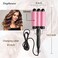 3 Barrel Curling Iron Jumbo 1.25 inch (32mm) Hair Curling Wand Crimper Instant Heating Adjustable Hair Curler with 2 Temperature Control