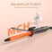 3/4 Inch Curling Iron with Clipped Tourmaline Ceramic Barrel Professional 0.75Inch Hair Curler up to 450&deg;F Dual Voltage for Traveling 60 Mins Auto Off Suit for Different (Black, 0.75 Inch)