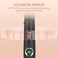 3/4 Inch Curling Iron with Clipped Tourmaline Ceramic Barrel Professional 0.75Inch Hair Curler up to 450&deg;F Dual Voltage for Traveling 60 Mins Auto Off Suit for Different (Black, 0.75 Inch)