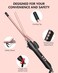 Small Curling Iron 3/8 Inch Barrel, Tiny Curling Wand for Short &amp; Long Hair, 9mm Thin Curling Iron Tourmaline Ceramic Barrel Small Tongs with Adjustable Temperature