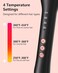 Small Curling Iron 3/8 Inch Barrel, Tiny Curling Wand for Short &amp; Long Hair, 9mm Thin Curling Iron Tourmaline Ceramic Barrel Small Tongs with Adjustable Temperature
