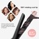 3/4 Inch Curling Irons for Hair with Ceramic Coatiing Barrel - Hair Curler with LCD Display 6 Temperature Setting 30s Fast Heat Up,Dual Voltage Inculd Gloves (Black)