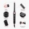 3/4 Inch Curling Irons for Hair with Ceramic Coatiing Barrel - Hair Curler with LCD Display 6 Temperature Setting 30s Fast Heat Up,Dual Voltage Inculd Gloves (Black)