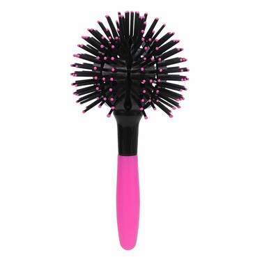 3D Curly Hair Comb High Temperature Resnt 3D R,3D Curly Hair CombHigh Temperature Resnt 3D Round Hair Brush 360&deg; Massage Ball Hair Comb 360&deg; Ball Hair Comb Hairdressing Comb