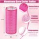WILLBOND 4 Pcs Long Hair Rollers for Bangs Aluminum Core Curlers Thermal Self Grip Roller for Long and Medium Hair Women Hairstyle(4.7 x 2 Inch,Rose Red, Purple)