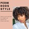 Perm Rods Large Hair Rollers for Natural Long Short Hair Styling Tool Hair Curlers Beige Color