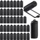 WILLBOND 40 Pieces Satin Hair Rollers for Black Hair - Soft Flexible Wave Curlers for Hairdressing