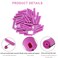 Perm Rods Set for Natural Hair, 40Pcs Plastic Cold Wave Rods, Heatless Perming Rods Hair Curler for Women, DIY Hairdressing Tools, Purple, 0.75 Inch