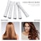 WILLBOND Hair Styling Kit: 48 Hair Perm Rods Plastic Cold Wave Rods, 2 Steel Pintail Combs, 350 Perm Papers, 6 Duck Bill Clips for Hairdressing Styling(White)