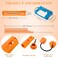 WILLBOND Hair Styling Kit: 48 Hair Perm Rods Plastic Cold Wave Rods, 2 Steel Pintail Combs, 350 Perm Papers, 6 Duck Bill Clips for Hairdressing Styling(Orange)