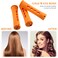 WILLBOND Hair Styling Kit: 48 Hair Perm Rods Plastic Cold Wave Rods, 2 Steel Pintail Combs, 350 Perm Papers, 6 Duck Bill Clips for Hairdressing Styling(Orange)