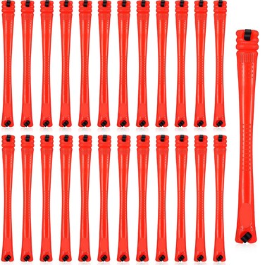 84 Pieces Hair Perm Rods Hair Curling Rollers Perming Curlers Rods Cold Wave Rollers for Hairdressing Styling Tools(0.2 Inch,Red)