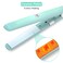 Mini Hair Straightener Ceramic Tourmaline Plate Flat Iron Curler Small Lightweight Portable Hair Styling Straightening Plate Curling Iron with Quick &amp; Easy Heating for Women Girls(Matcha Green)
