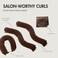 Heatless Hair Curler Overnight Blowout Hair Rods Curling Set No Heat Jumbo Rods to Sleep In Velvet Hair Rollers with Satin Hair Scarf 3 PCs Chocolate