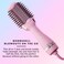 FoxyBae All-in-One Hair Styler - Ceramic Oval Barrel Blow Dryer Brush (75mm) for Drying, Curling, Volumizing &amp; Straightening Hair [Party Pink]