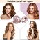 NuAngela Hair Rollers Set, 6Pcs Satin Heatless Curling Rod Headband, Heatless Curls with Cap for All Hair Types, No Heat Curling Flexi Rod