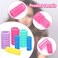 36 Pieces Self Grip Plastic Hair Roller Set, 5 Sizes Curlers Snap on Hair Curlers Set for Short Long Hair