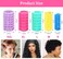 36 Pieces Self Grip Plastic Hair Roller Set, 5 Sizes Curlers Snap on Hair Curlers Set for Short Long Hair