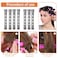 60 Pcs Perm Rods 0.59" Grey Hair Rollers Cold Wave Rods Long Short Hair Rollers Curling Rods