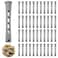 60 Pcs Perm Rods 0.59" Grey Hair Rollers Cold Wave Rods Long Short Hair Rollers Curling Rods