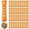 60 Pcs Perm Rods 0.87" Orange Hair Rollers Cold Wave Rods Long Short Hair Rollers Curling Rods