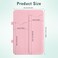 Simfree Silicone Heat Resistant Mat - Heat Resistant Silicone Mat Sleeve Pad for Curling Iron,Portable Travel Mat Cover with Velcro for Curling Irons,Flat Irons,Hair Straightener,Hair Curler(Pink)