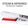 DORISILK Steam Hair Straightener and Curler Iron 2 in 1, Professional Salon Infrared Flat Iron Wide Tourmaline Ceramic Plate, Vapor Straighteners for Hair Instant Heat Up Adjustable Temp, 2 Inch White