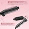 Zerone Curling Iron Brush, Ceramic Tourmaline Foldable Anion Hair Brush, Curling Iron 200C, Styling Tools Foldable Hair Brush (EU, US Plug 110-240V), 18 x 9.5 x 8cm, 351g