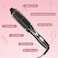 Zerone Curling Iron Brush, Ceramic Tourmaline Foldable Anion Hair Brush, Curling Iron 200C, Styling Tools Foldable Hair Brush (EU, US Plug 110-240V), 18 x 9.5 x 8cm, 351g
